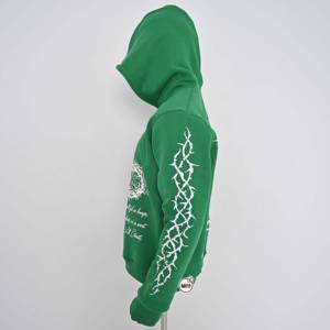 Sudadera con capucha lavada a la piedra personalizada para hombre 100% algodón de peso pesado ropa de calle suelta sudaderas con capucha con logotipos serigrafiados - Product Image 4