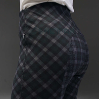 Leggings d'équitation légers pour femmes tissu extensible flexible taille haute confortable avec poignée en silicone à siège complet à vendre