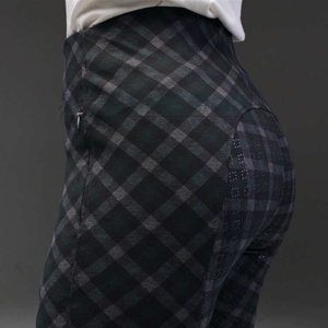 Leggings d'équitation légers pour femmes tissu extensible flexible taille haute confortable avec poignée en silicone à siège complet à vendre - Product Image 4