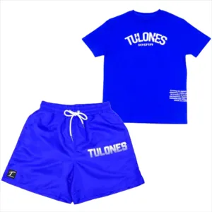 Conjunto de Camisa y Pantalones Cortos de Primavera para Hombre, 100% Algodón, Secado Rápido y Transpirable, Color y Logotipo Personalizables - Product Image 1