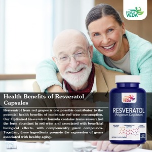 แคปซูล Resveratrol 1000มก. สารสกัดจากพืชบริสุทธิ์เกรดส่งออกฉลากส่วนตัวและตัวเลือกบรรจุภัณฑ์จากอินเดีย - Product Image 3