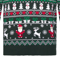 Weihnachtsdesign 3D Atmungsaktiver Woll-Viskose Pullover für Damen und Herren Festliche Lässige Mode Warm Bequem Langarm Vorderseitig Bedruckt