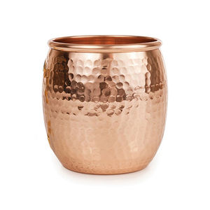 Événement décoration métal martelé cuivre bougie pot pour la maison salon décor de table à la main rond bougie pot - Product Image 1