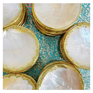 Mother Of Pearl <b>Tray</b> Dish Polished pearl shell <b>tray</b> dish for ring dish jewelry <b>tray</b> and <b>bedside</b> storage Vietnam made - Product Image 4