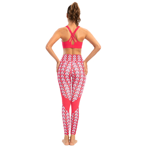 Ensembles de yoga de haute qualité pour la course à pied et le fitness, tenue de gymnastique, ensemble d'entraînement unique à impression numérique pour femmes - Product Image 4
