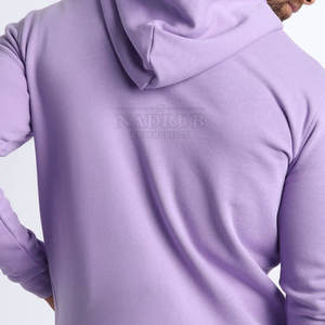 Chándales bordados de algodón 100% hechos a medida, último diseño único, cuello con capucha, patrón sólido, conjuntos de invierno ecológicos - Product Image 6