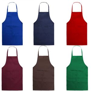 Mujeres/hombres restaurante Bar uniformes ajustable colgar cuello babero impermeable cocina delantales de cocina - Product Image 2