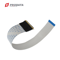 Connecteur de ruban plat FFC, câble électronique sur mesure, pas de 0,5/1,0/1,25/2,54 mm, plastique/PVC/cuivre, marque PRODATA