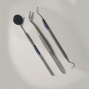 3 Pcs <b>Plaque</b> & Tartar <b>Remover</b> Set Top Quality Dental Kit Wenquar with Scaler Tooth Pick Mouth Mirror & Tweezer Tools - Product Image 1