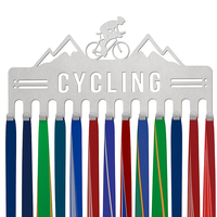 Athlètes de triathlon Courir Award Logo personnalisé Ruban en métal Cintre Médaille Présentoir