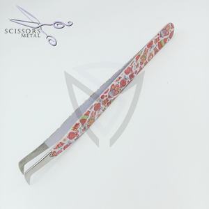 Pinzas Profesionales para Extensión de Pestañas, Acero Inoxidable Sostenible, Probadas a Mano, Color Rosa Corazón, Pinzas de Volumen de 65 Grados, Marca Privada - Product Image 2