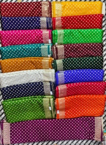 ชุดส่าหรีผ้าไหมสำหรับผู้หญิงผ้าส่าหรีแบบนิ่มผ้าทอจาก zari นุ่มบริสุทธิ์ - Product Image 5