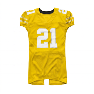 Camiseta de Fútbol Americano Unisex GLORY con Cuello en V, Número 21, Gris, Malla Transpirable, Secado Rápido, Manga Corta Regular, 100% Poliéster, Verano - Product Image 4