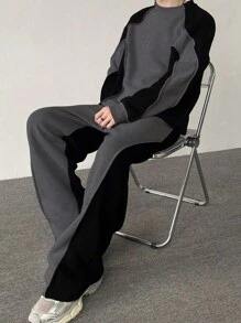 Chándal de alta calidad, chándal de gran tamaño, holgado, logotipo personalizado, chándal, chándales holgados, conjunto de sudaderas con capucha y pantalones de chándal - Product Image 6