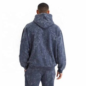 Fabricante de chándal lavado ácido, chándales de Hip Hop, chándal para hombres, venta al por mayor, lavado a la piedra, trajes casuales personalizados de 2 piezas - Product Image 5