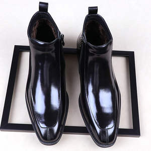 รองเท้าบูทคลาสสิกพร้อมพื้นกันลื่นและพื้นรองรับแรงกระแทกสำหรับใส่ทำงานและประชุมทางธุรกิจ - Product Image 2