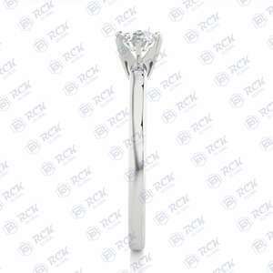 Anillo de moissanita solitario de corte brillante redondo de 1,10 quilates para mujer, Joyería de diamantes, aniversario perfecto y regalo de cumpleaños para el amor - Product Image 4