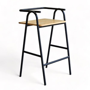 Tabouret de bar Cozy Iron GCF036, finition thermolaquée, style industriel moderne et antique, idéal pour la salle à manger, le salon ou une utilisation dans une ferme. - Product Image 1