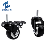 Roulettes universelles en plastique Zuo Gang, roulettes en nylon/PVC pour meubles, roulettes robustes pour roulettes