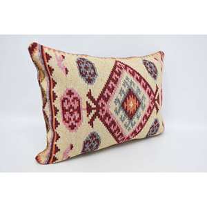 20x28 pulgadas estilo tradicional amarillo lana almohada geométrica Vintage estampado decorativo acento tejido cojín - Product Image 3