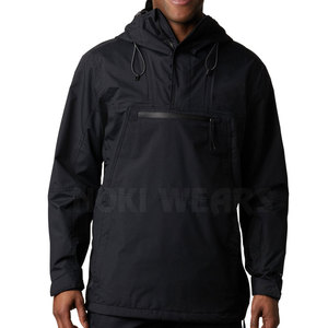 Venta caliente MOQ bajo Anorak chaqueta Color sólido hombres Anorak chaqueta de invierno a prueba de viento Anorak chaqueta - Product Image 1
