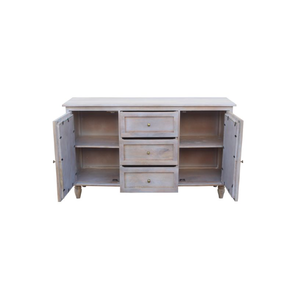 Madera 2 Puertas 3 Cajones Aparador Espejo Jhali Droor Aparador - Product Image 3