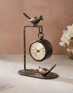 Reloj de mesa de metal de Ramadán con pilas silencioso moderno Ivaan negro - Product Image 6