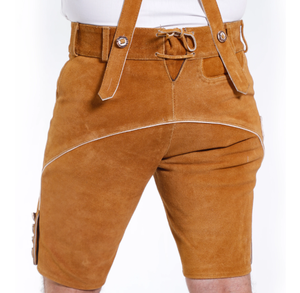 Lederhosen Bávaros Marrón Natural de Alta Calidad para Hombre - Product Image 5