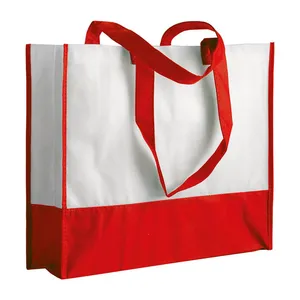Borse Promozionali Personalizzate TNT con Design a Soffietto e Manici Lunghi, Gadget Personalizzati - Product Image 3