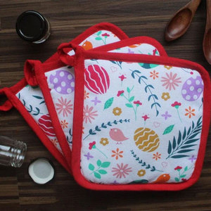 Latest Design Pure Cotton Kitchen <b>Pot</b> <b>Holder</b> with Customized Private Logo Indian Manufacturer - Product Image 3