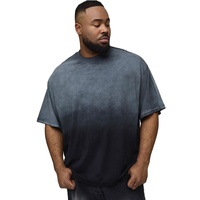 T-shirt personnalisé délavé de haute qualité, col tombant, grande taille, en soie/coton, respirant, séchage rapide, coupe décontractée, T-shirt OEM