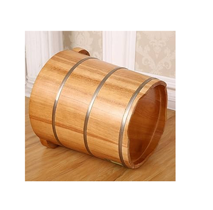 Acacia Wood Foot Spa bowl Bucket Good Quality <b>Salon</b> <b>Accessories</b> Foot Bath Wooden Foor Spa Bowl - Product Image 6