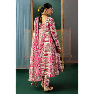 ชุดสูทผ้าลอนปักลายโกต้าสำหรับผู้หญิง 3 ชิ้น พร้อมผ้าคลุมไหล่พิมพ์ลาย รุ่น CL-62043 - Product Image 5