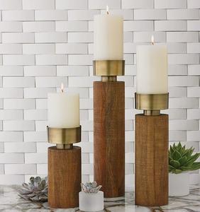 Tamaño personalizado y diseño flor y hoja diseño moderno oro cónico portavelas Mesa centros de mesa Decoración - Product Image 5