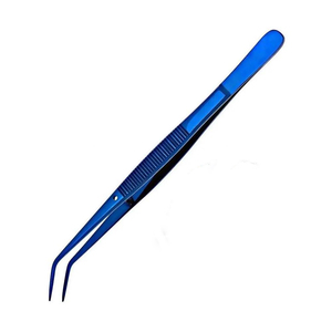 Forceps chirurgicaux dentaires manuels en acier inoxydable avec pointe angulaire dentelée et pinces à pansements dentaires en coton - Product Image 6
