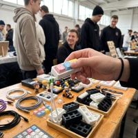 Testeur de commutateurs de clavier mécanique encastré, porte-clés en plastique imprimé en 3D, base DIY Fidget 1 2 3 4 6 9 touches, cadeau personnalisé