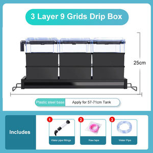 Filtro de Goteo Rectangular de Plástico para Acuarios, Medio Biológico Externo, Silencioso, Filtro Superior para Peceras, 3 Capas, 12 Rejillas, Duradero - Product Image 6