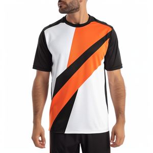 Impression par sublimation personnalisée T-shirt à manches courtes pour hommes 100% polyester tricoté style sportif Design vierge - Product Image 2