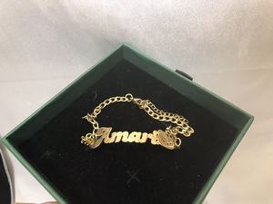 Braccialetti di Gioielleria Personalizzati Placcati in <span class=keywords><strong>Oro</strong></span> 18k con Simpatici Cartoni Animati per Regalo <span class=keywords><strong>Donna</strong></span> Cavigliere con Targhetta per Feste - Product Image 5