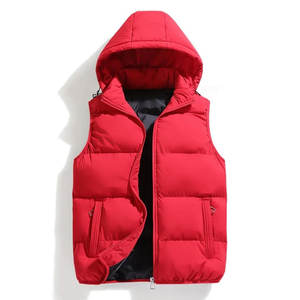Los diseñadores profesionales proporcionarán alta calidad al aire libre Casual personalizado ligero Puffer chaqueta hombres sólido Puffer chaleco - Product Image 5