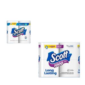 Scott 1000 feuilles par rouleau, 12 rouleaux de papier toilette, papier hygiénique - Product Image 1
