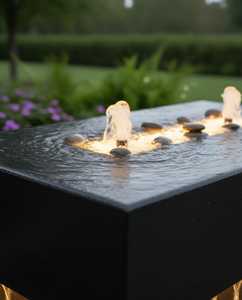 Fuente de Jardín Clásica de Niveles New Vision |   Elemento Decorativo Acuático de Plástico Reforzado con Fibra de Vidrio |   Adorno de Jardín Tradicional de Tres Niveles - Product Image 5