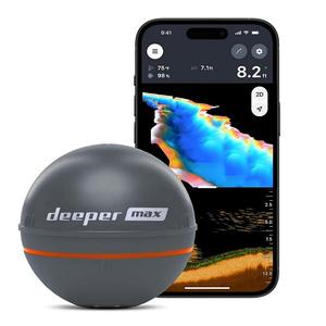 Nouveau sondeur de pêche GPS portable Deeper MAX, sonar Chirp pour la détection de la profondeur et des poissons, idéal pour la pêche en bateau, la pêche sur glace et la pêche depuis le rivage - Product Image 1