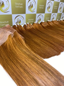 100% cabello humano vietnamita crudo Super calidad Bonestraight trama suelta onda natural profunda Super doble dibujado todos los colores ¡Precio de venta! - Product Image 3