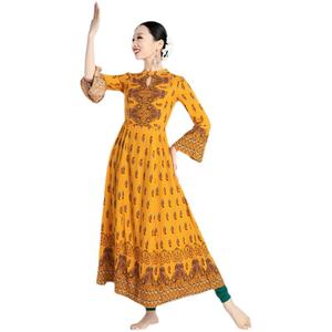 Shalwar Kameez Pakistaní de Alta Calidad en Algodón y Seda para Todas las Temporadas, Ropa India y Pakistaní Económica, Vestido Amarillo para Mujer, Vestidos Lenin - Product Image 2