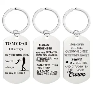 Inspirational Keychain Gift Goddaughter Godson Remember Whose Straighten Your Crown Key chains Birthday Christmas crown keychain