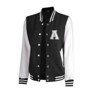 Fabricantes de ropa al por mayor Streetwear Letterman Varsity Jacket mujer Bomber Varsity Jacket con logo - Product Image 2