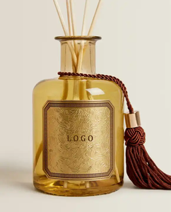 Chai Thủy Tinh Màu Vàng Nâu Bán Buôn Nước Hoa Sang Trọng Gậy Mây Chai Thủy Tinh Khuếch Tán Sậy Tinh Dầu Thơm - Product Image 2