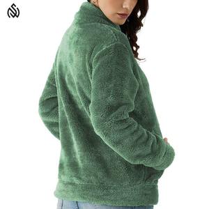 2025 nouveauté Sherpa polaire veste automne hiver respirant femmes Sherpa manches longues fermeture éclair complète polaire Sherpa veste - Product Image 6