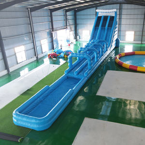 Prix d'usine, toboggan aquatique gonflable en PVC, toboggan de piscine, design marbré violet, pour usage résidentiel, location pour fêtes d'été - Product Image 3